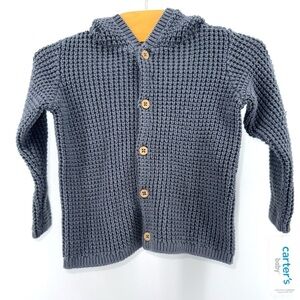 Carter's Dark Gray Bear Ears Sweater - New!